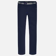 2pc Cotton Belted Trouser