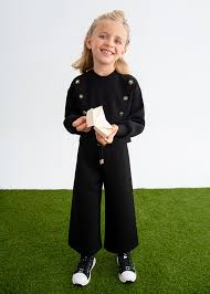 2pc Scuba Lounge Set w. Gold Button Detail