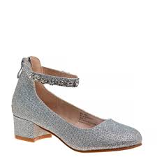 ALLY Satin Silver ShimmerShimmer Closed Shoe