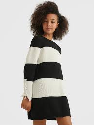 Bold Striped Sweater Dress