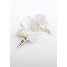 2pc Shimmer Bow Knot Clip