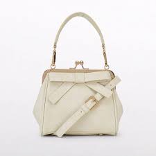 Textured Bow Handbag