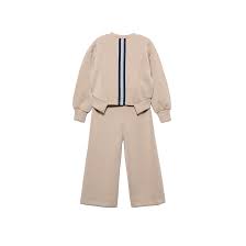 2pc Scuba Lounge Set w. Gold Button Detail