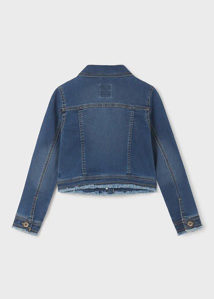 Jean Jacket w. Embroidered Pocket Detail