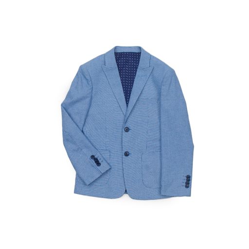 Blue Houndstooth Blazer