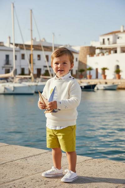 2pc Linen Pant w/ Sail Sweater