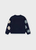 3pc Floral Sweater & Denim Skirt Set