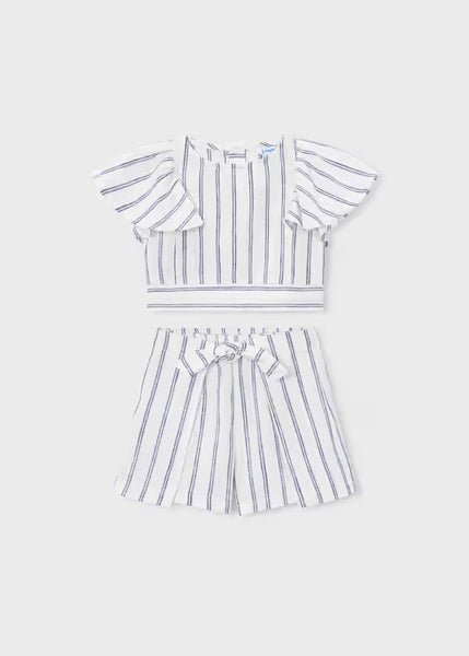 2pc Striped Skirt Set
