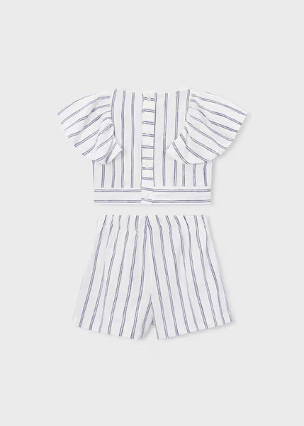 2pc Striped Skirt Set