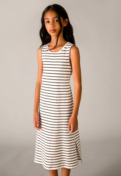 Striped Midi Tank Dress
