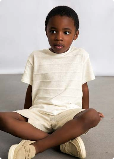 [3.061] Tonal Striped Dressy T-shirt