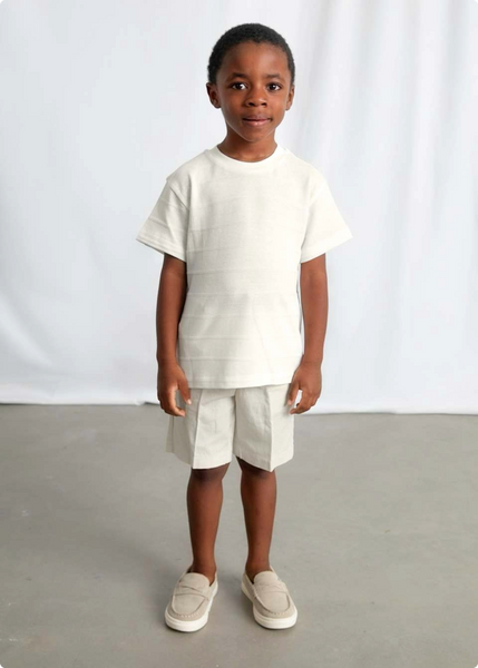[3.061] Tonal Striped Dressy T-shirt