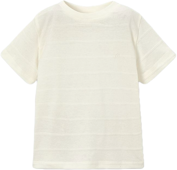 [3.061] Tonal Striped Dressy T-shirt