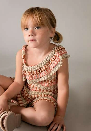 2pc Crochet Missoni Print Short Set