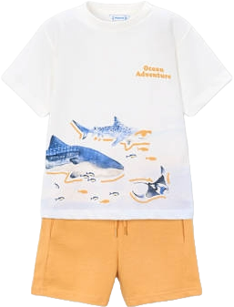 2pc Shark Jersey Short Set