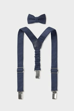 2pc Bowtie & Suspender Set