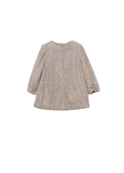 Shimmer L/S Bow Party Dress