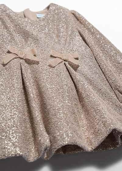 Shimmer L/S Bow Party Dress