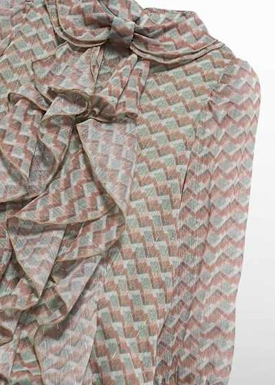 Printed Chiffon Dress