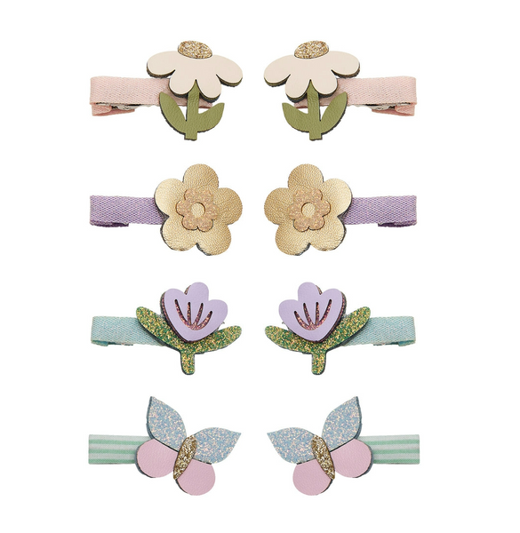8pc Mini Flower Garden Clips