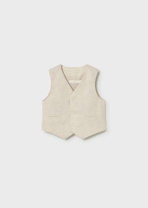 4pc Linen Vest Set
