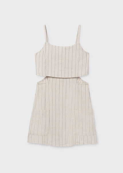 Striped Cut Out Romper
