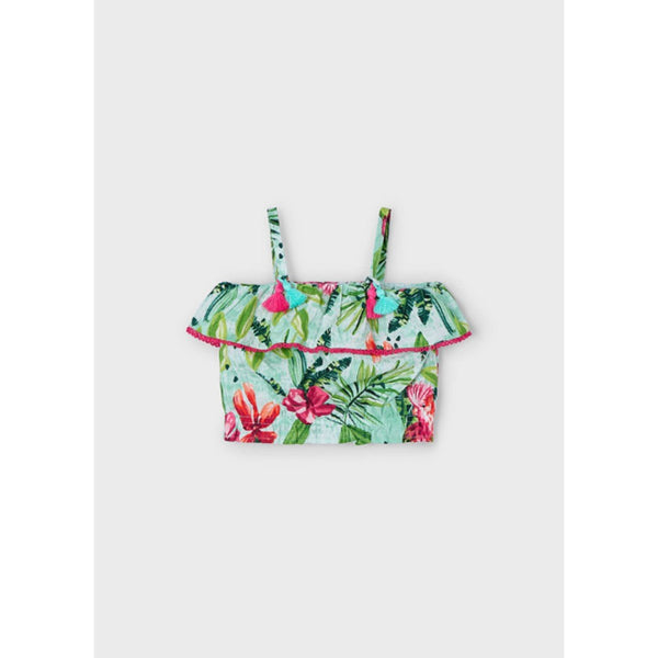 2pc Floral Printed Top & Skort Set
