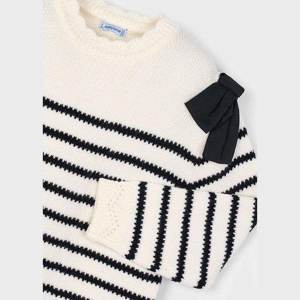 2pc Knit Striped Sweater Dress Set