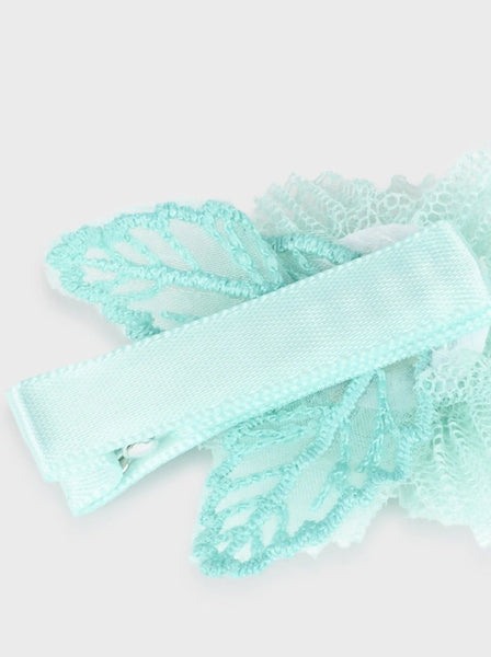 Tulle Flower Hair Clip