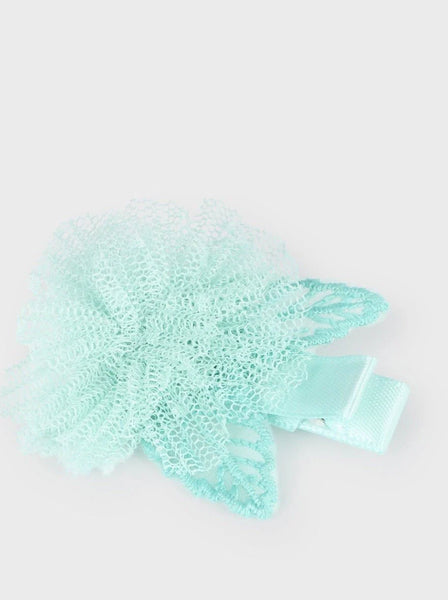 Tulle Flower Hair Clip