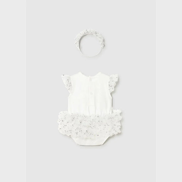 2pc Sparkle Tutu Bear Romper