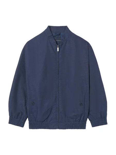 Tween Boys Linen Bomber Jacket