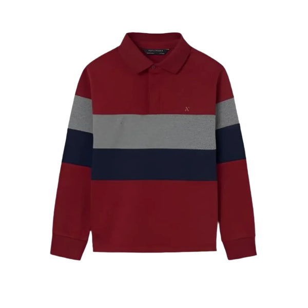 Colour Block L/S Polo