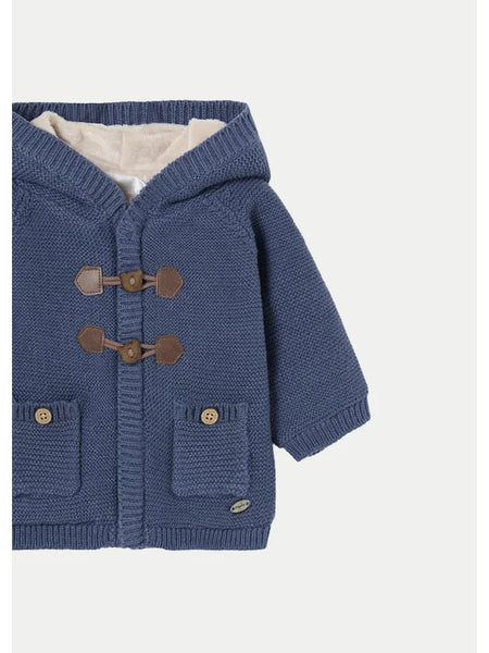 Fur Lined Knit Hooded Sweater