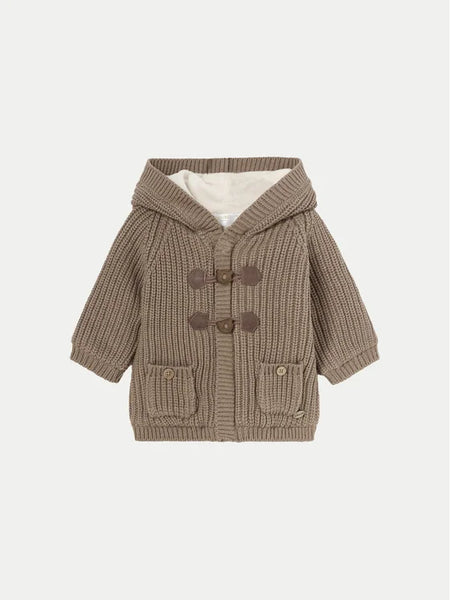 Fur Lined Knit Hooded Sweater