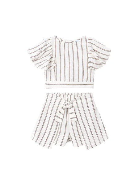 2pc Striped Skirt Set