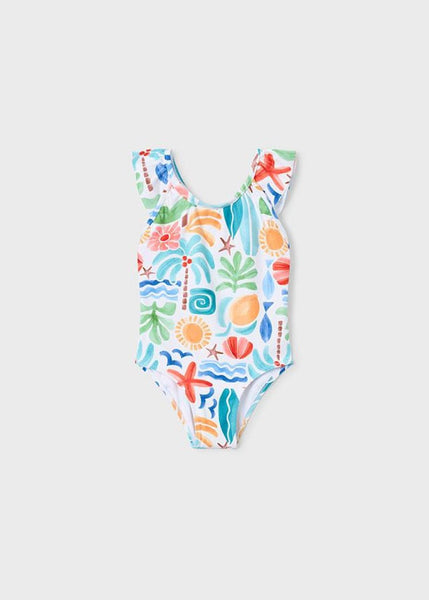 Printed One Piece Swimsuit