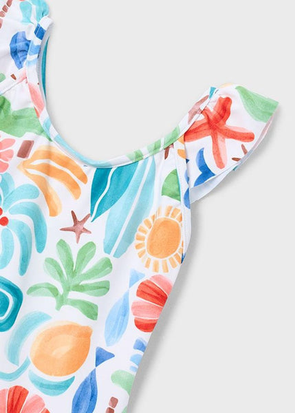 Printed One Piece Swimsuit