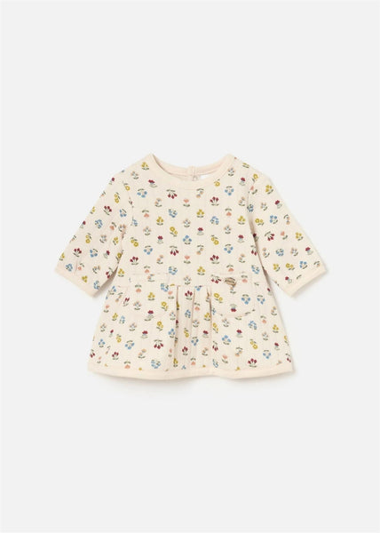 2pc Quilted Flowers Dress w/ Tights