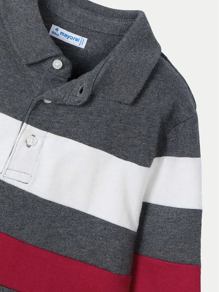 Colour Block L/s Polo