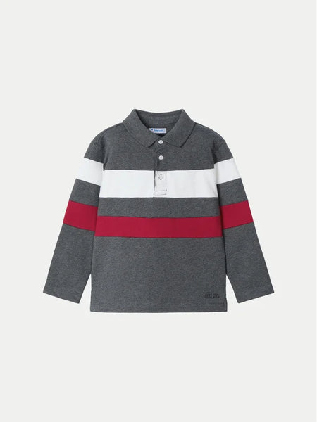 Colour Block L/s Polo