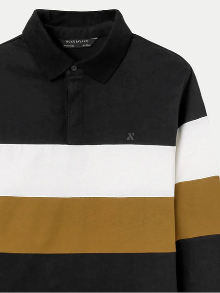 Colour Block L/S Polo