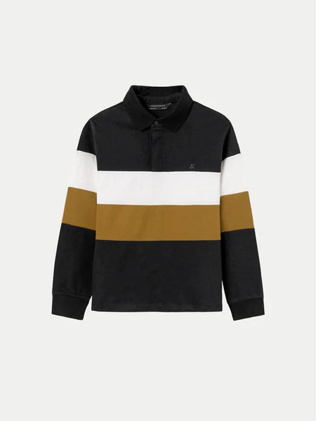 Colour Block L/S Polo