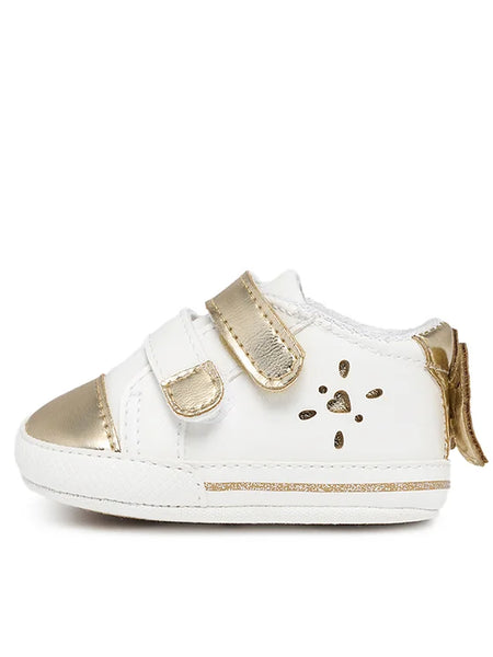 Gold Detail Velcro Sneaker