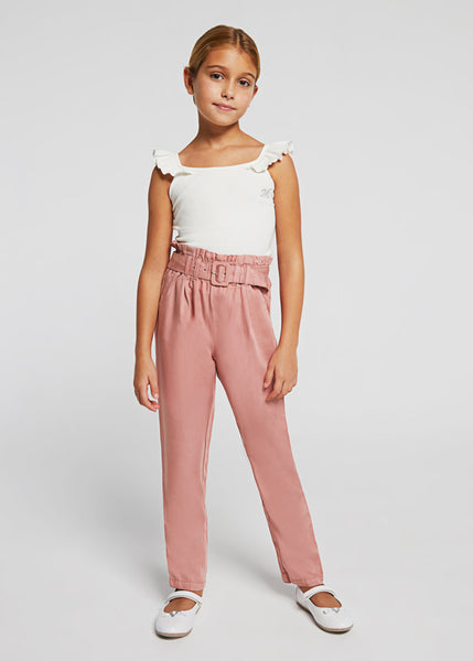 2pc Paper Bag Tencel Pant