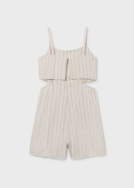 Striped Cut Out Romper