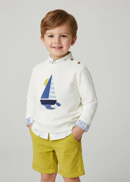 2pc Linen Pant w/ Sail Sweater