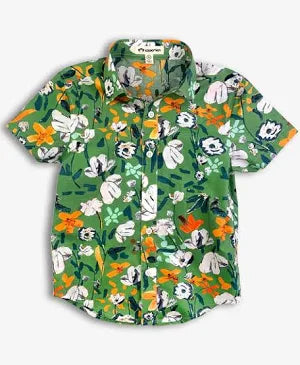 Short Sleeve Printed Day Party Shirt(3 Prints)