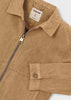 Faux Suede Bomber Jacket
