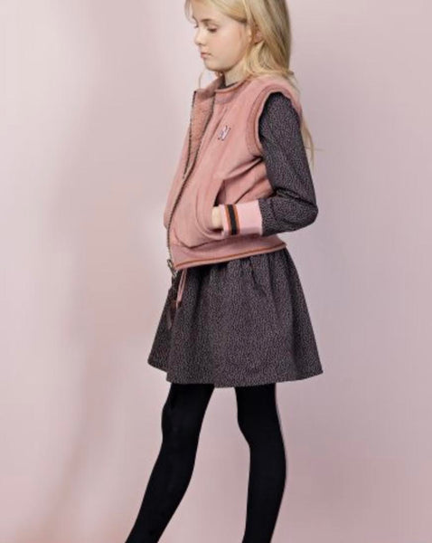 2pc Matte Smocked Tunic Dress with Legging